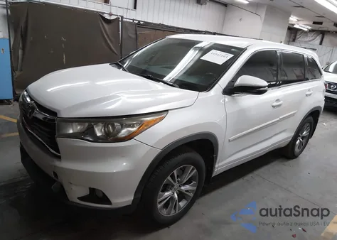 2015 Toyota Highlander Le Plus V6 from USA, damaged, VIN 5TDZKRFH3FS109755